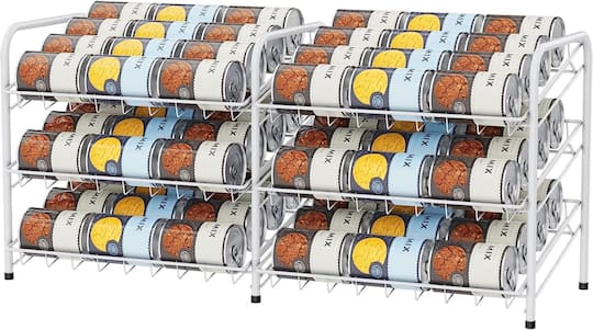 NEX™ 3-Tier Stackable Soda Can Rack Organizer, 2 Pack